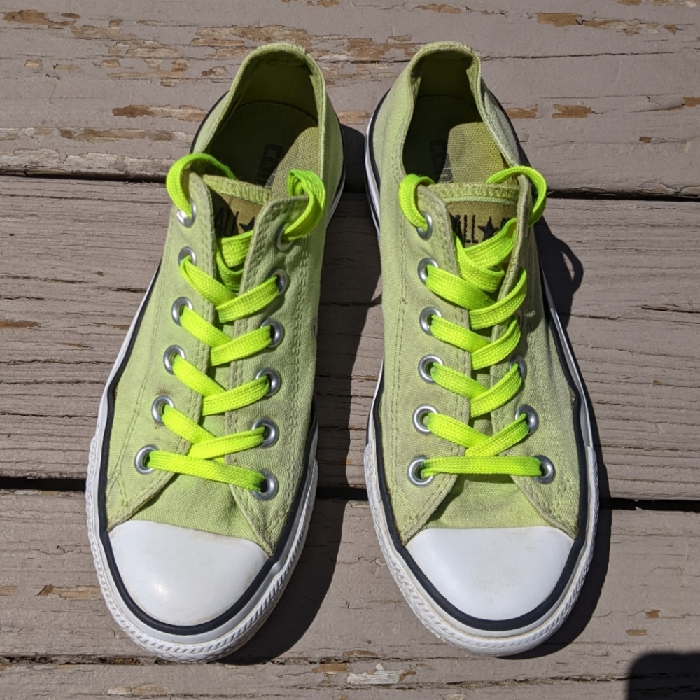 Y2K Vintage Unisex Neon Green Converse All Stars